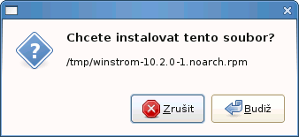 Průběh instalace